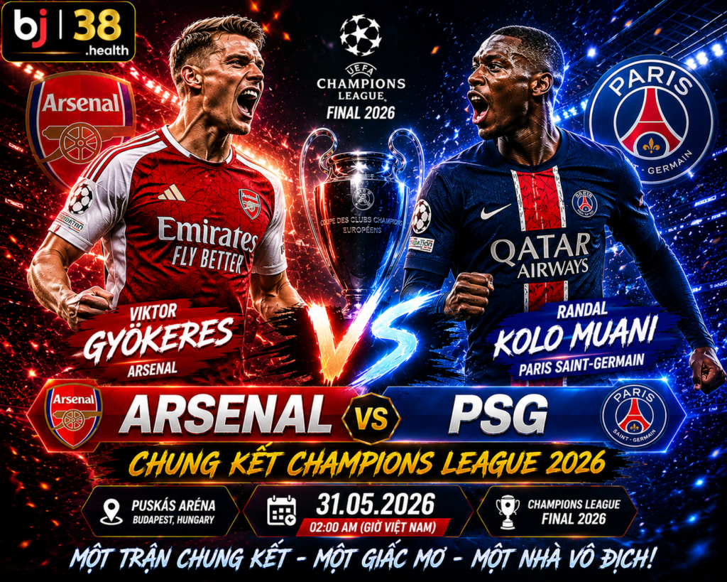 Arsenal vs PSG – Dự Đoán Chung Kết C1 2026 Cùng Bj38 5 Một mùa hè kỳ diệu của trung phong đến từ Thuỵ Điển Gyokeres