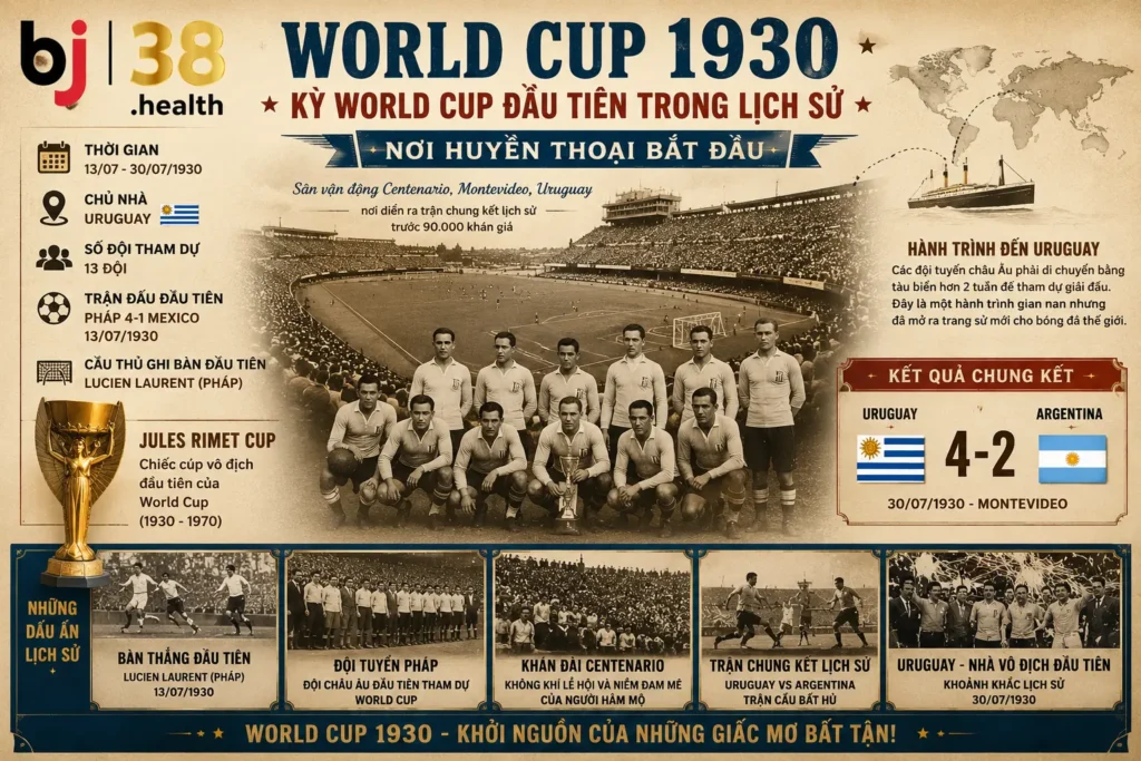 Lịch Sử World Cup 1930: Khởi Đầu Của Huyền Thoại 1 Lịch sử world cup 1930