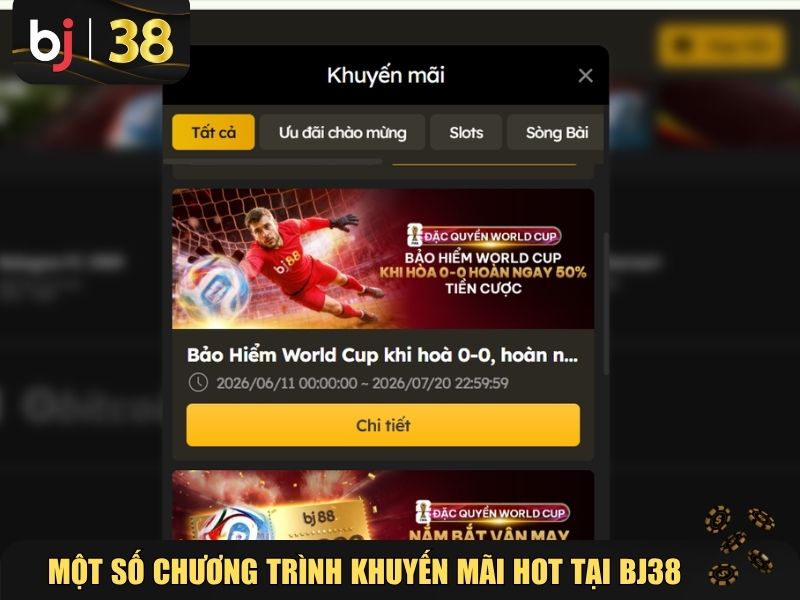 Một số chương trình khuyến mãi hot tại BJ38